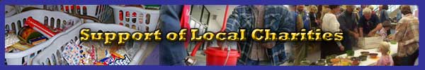 Support of Local Charities Banner